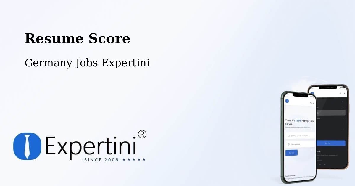 Resume Score & Job Description Match Tool – Langenfeld - Germany Jobs Expertini